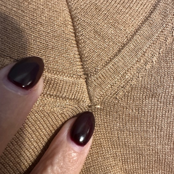 BANANA REPUBLIC Silk Cashmere Sweater Small Camel - Picture 6 of 7